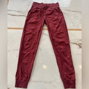 Lululemon Burgundy Dance Studio Joggers